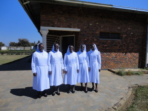5th August 2014, first professed of our five sisters in Lusaka at St. Bonaventure, Zambia